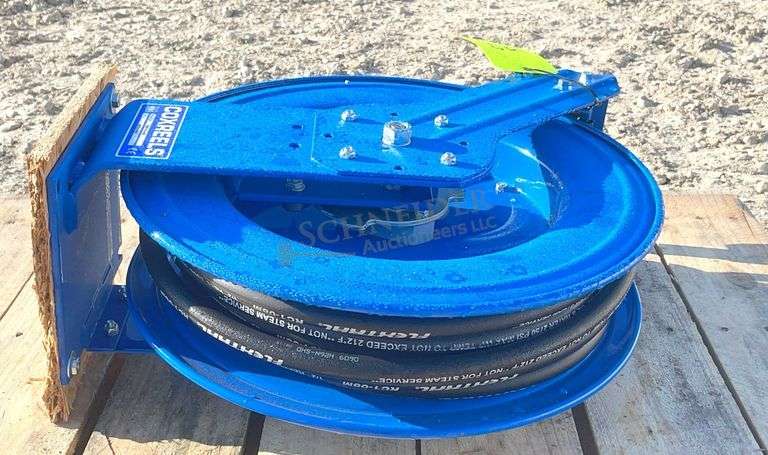 Cox Reels lube, oil & water hose reel w/ hose