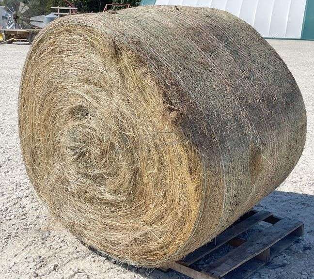10- 4'x5' bales of grass hay