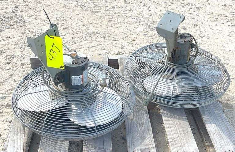 2- 24" 110 volt shop fans