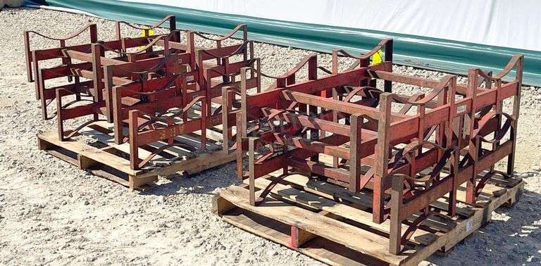 8- Meco barrel stacking racks