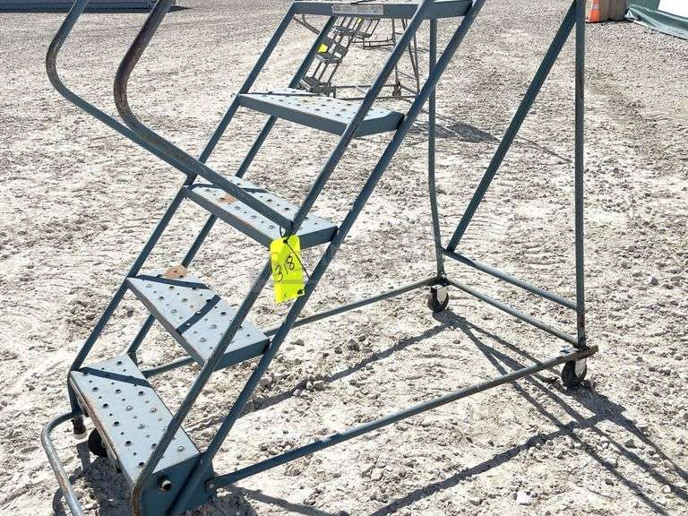 Gillis 62" tall rolling utility stairs