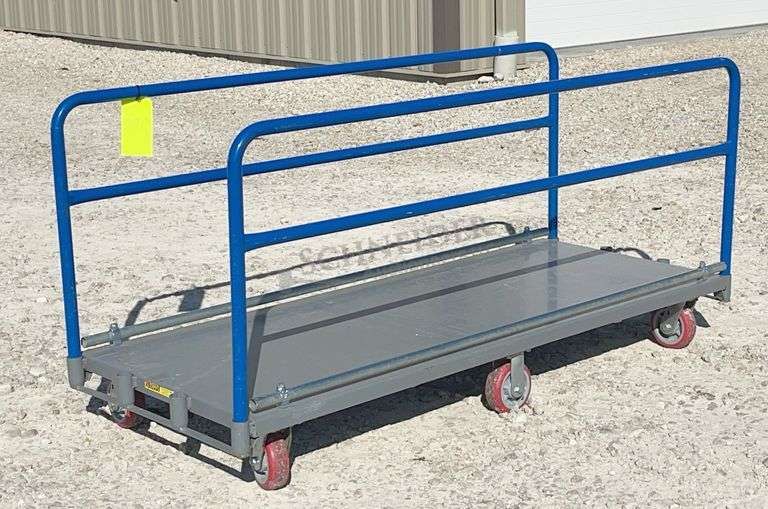 30"x6' rolling steel flatbed cart