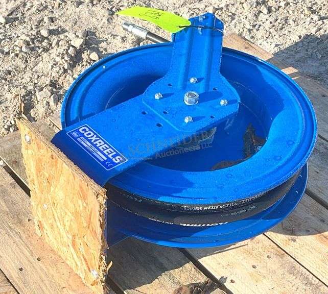 Cox Reels lube, oil & water hose reel w/ hose