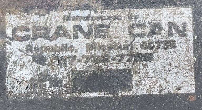 Crane Can HD 9'3" pull type steel roller, from the estate of Dr. Ken Buchmann