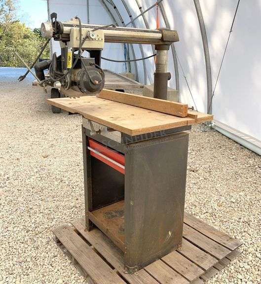 Craftsman radial arm saw on stand