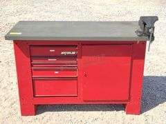 Waterloo 54" wide workbench full of tools