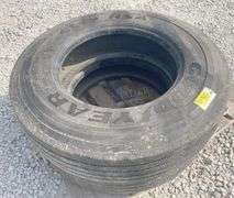 Pair of 10R22.5 truck tires