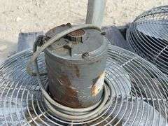2- 24" 110 volt shop fans