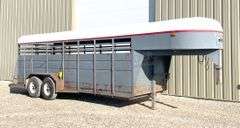 2011 Homemade 20' gooseneck stock trailer