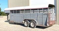 2011 Homemade 20' gooseneck stock trailer
