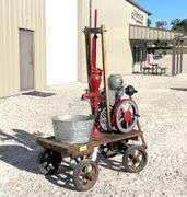 Monitor 1 1/4 hp stationary engine w/ water pump & cart