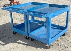 2- 2'x3' poly rolling utility carts