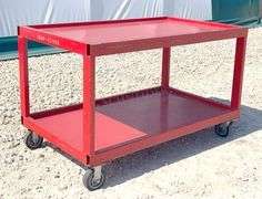 3'x5' HD steel rolling work cart