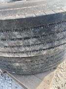 Pair of 10R22.5 truck tires