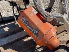 Unused Skid Pro skid steer auger w/ 2 augers, from the estate of Dr. Ken Buchmann