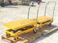 2- Wesco 20"x33" hydraulic lift carts