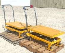 2- Wesco 20"x33" hydraulic lift carts