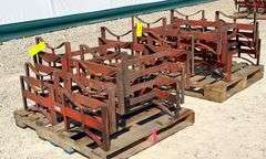 8- Meco barrel stacking racks