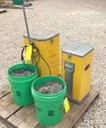 2- Phoenix DryRod II welding rod ovens & 2 buckets of welding rods