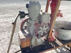 Monitor 1 1/4 hp stationary engine w/ water pump & cart