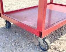 3'x5' HD steel rolling work cart