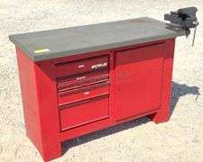 Waterloo 54" wide workbench full of tools