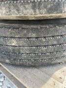 Pair of 10R22.5 truck tires