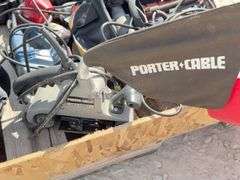 Group of corded electric shop tools