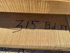 Group of rough sawn oak lumber up to 12.5' long