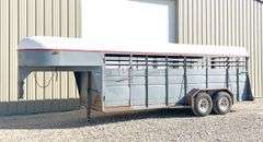 2011 Homemade 20' gooseneck stock trailer