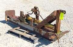 Homemade hydraulic log splitter