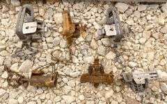 Group of 48 Victor double coil spring traps