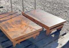 2- 17"x27" rolling hydraulic lift carts