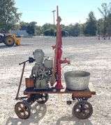 Monitor 1 1/4 hp stationary engine w/ water pump & cart