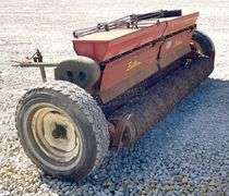 Brillion SST-961 8' pull type seeder w/ transport wheels, from the estate of Dr. Ken Buchmann