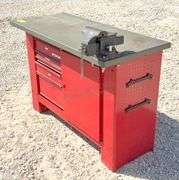 Waterloo 54" wide workbench full of tools