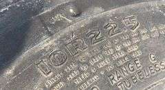 Pair of 10R22.5 truck tires