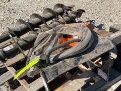 Unused Skid Pro skid steer auger w/ 2 augers, from the estate of Dr. Ken Buchmann