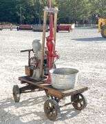 Monitor 1 1/4 hp stationary engine w/ water pump & cart