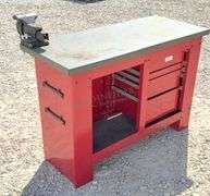 Waterloo 54" wide workbench full of tools