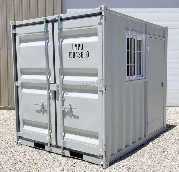 Unused 9' steel storage container