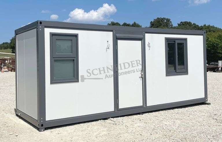 Unused 7'x20' portable cabin w/ restroom