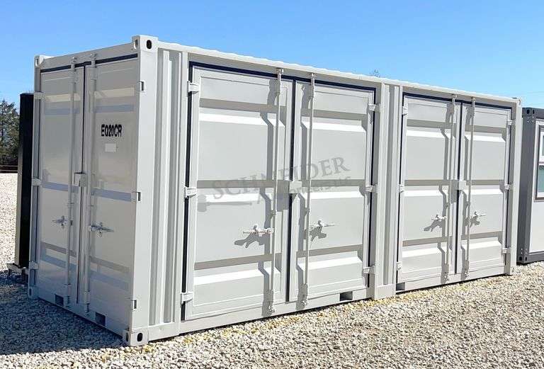 20' steel storage container w/ 2 side doors