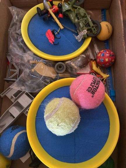Misc toys, balls, action figures