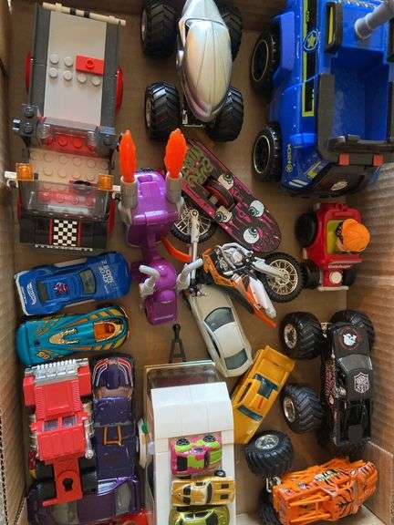 Misc toys, Hot Wheels, Lego vehicles