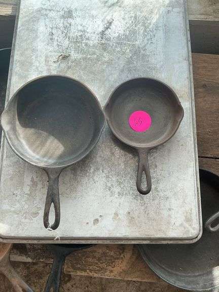 2 Wagner one 8inch and  one 6inch cast-iron skillets