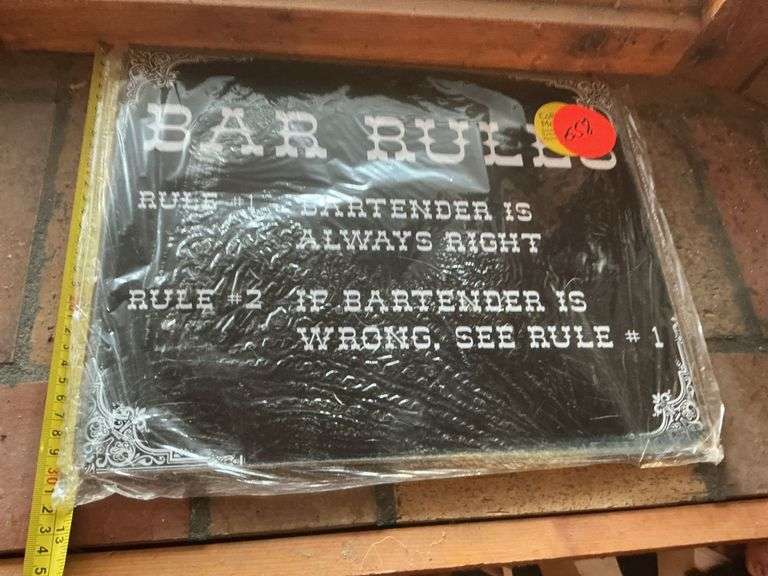 Bar rule, sign metal - SCHULTIS & SON, INC.