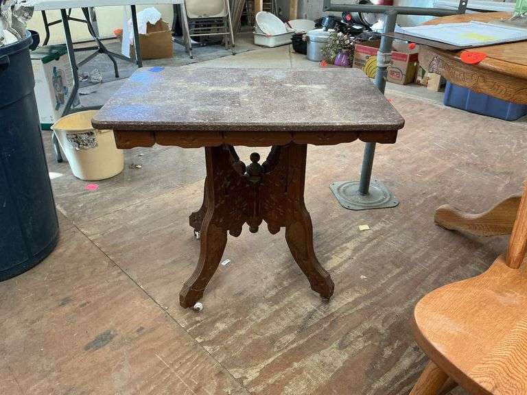marble top parlor table