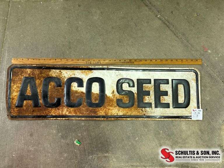 Metal ACCO Seed Sign