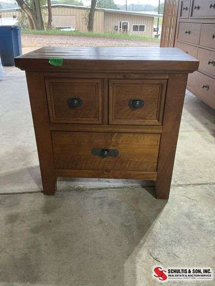Wooden Three-Drawer Chest